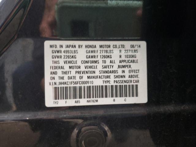 2015 ACURA RLX TECH JH4KC1F56FC000910