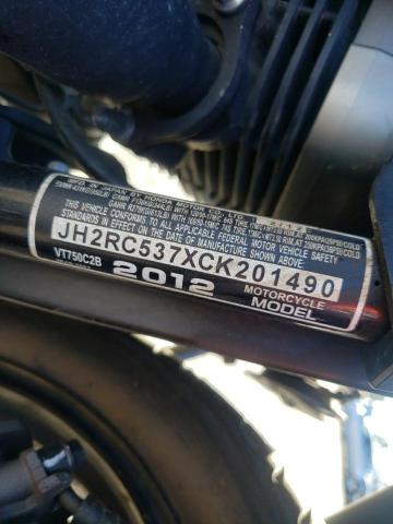 2012 HONDA VT750 C2B JH2RC537XCK201490