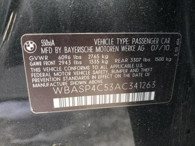 2010 BMW 550 XIGT WBASP4C53AC341263