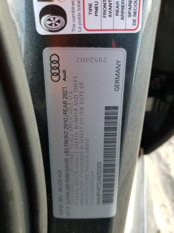 2018 AUDI S6 PREMIUM WAUFFAFC2JN022325