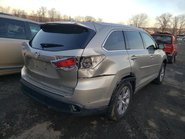 VIN 5TDJKRFH7ES011131 2014 Toyota Highlander, Xle no.4