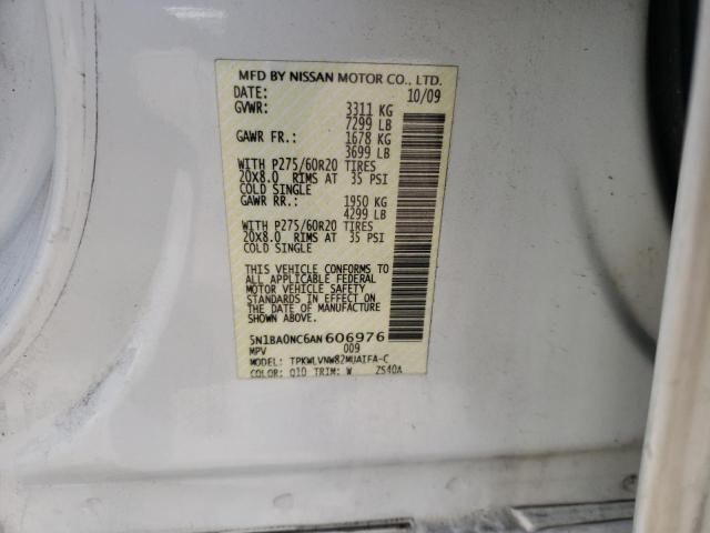 2010 NISSAN ARMADA SE 5N1BA0NC6AN606976