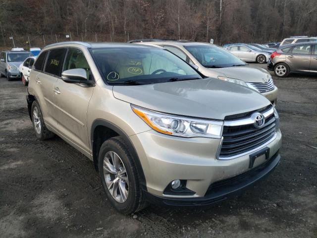 VIN 5TDJKRFH7ES011131 2014 Toyota Highlander, Xle no.1