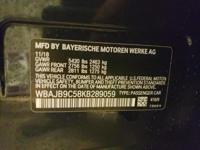 2019 BMW M550XI WBAJB9C58KB289059
