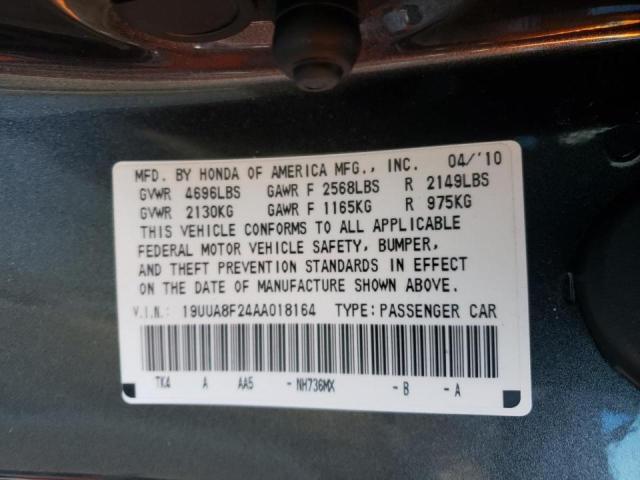 2010 ACURA TL 19UUA8F24AA018164