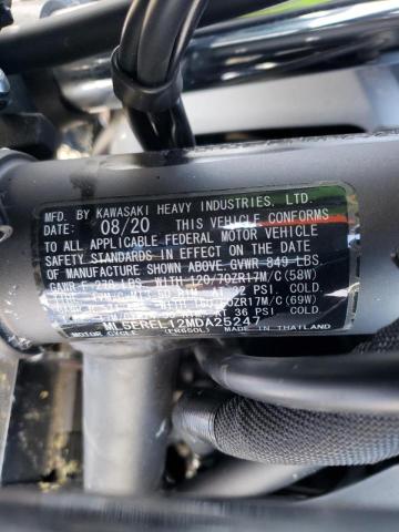 2021 KAWASAKI ER650 L ML5EREL12MDA25247