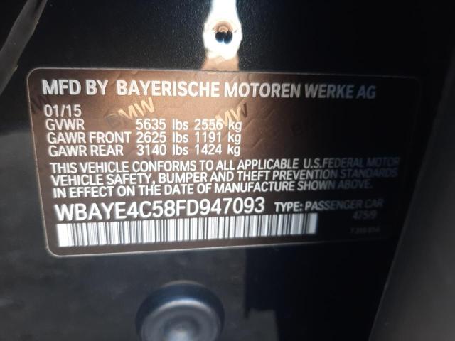 2015 BMW 740 LI WBAYE4C58FD947093