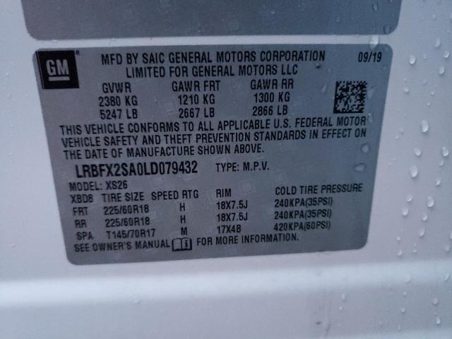 2020 BUICK ENVISION E LRBFX2SA0LD079432