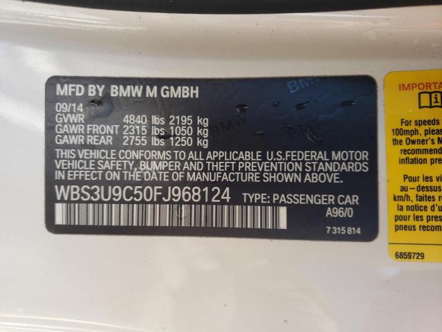 2015 BMW M4 WBS3U9C50FJ968124