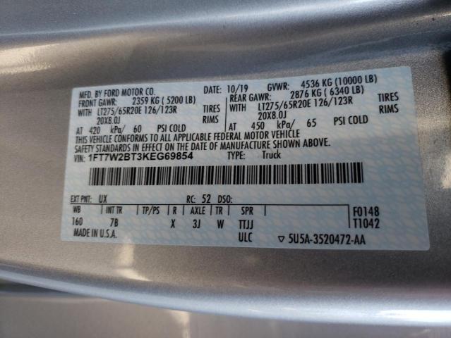1FT7W2BT3KEG69854 Ford F250 Super 2019. Фото: 9