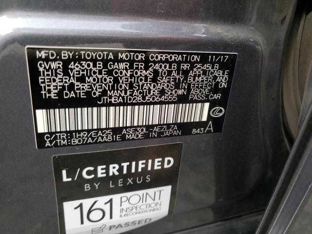 2018 LEXUS IS300 SPOR JTHBA1D28J5064555