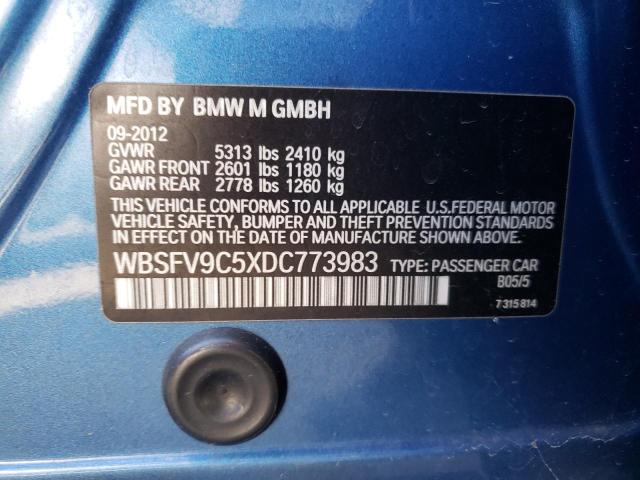 2013 BMW M5 WBSFV9C5XDC773983