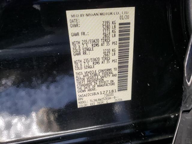 2020 NISSAN MURANO SL 5N1AZ2CS8LN127181