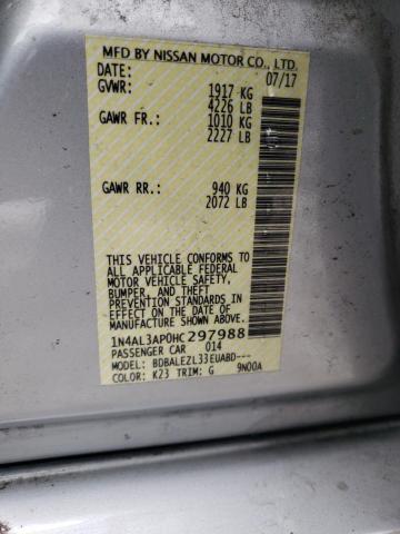 1N4AL3AP0HC297988 Nissan Altima 2.5 2017. Фото: 9