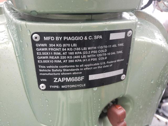 2012 VESPA LX 150IE ZAPM688F1C5201192