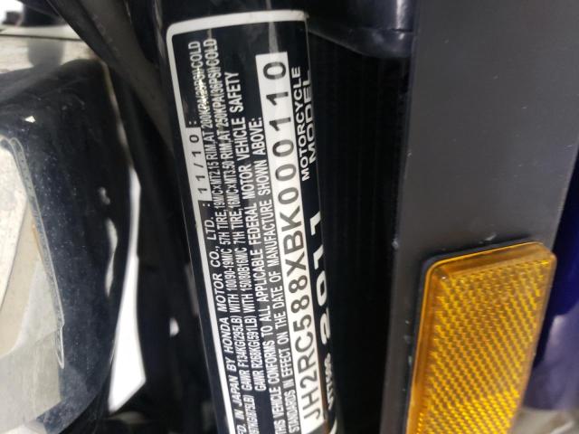 2011 HONDA VT750 RS JH2RC588XBK000110