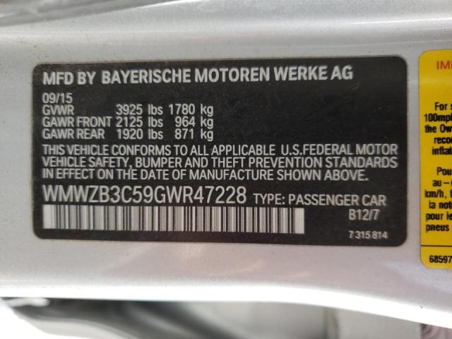 2016 MINI COOPER COU WMWZB3C59GWR47228