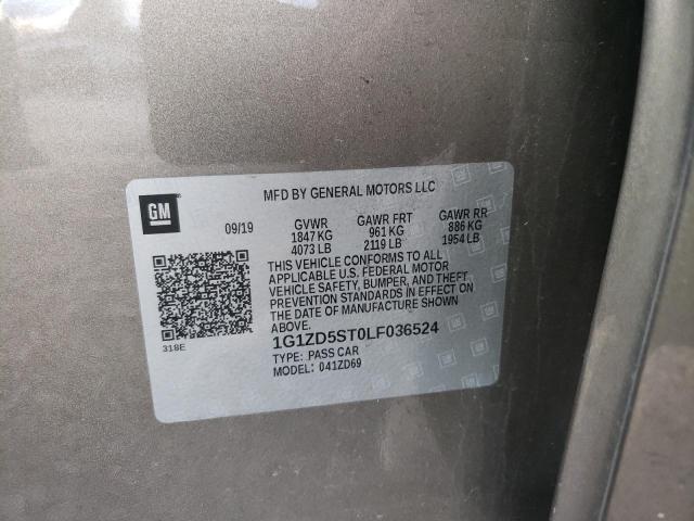 1G1ZD5ST0LF036524 Chevrolet Malibu Lt 2020. Фото: 9
