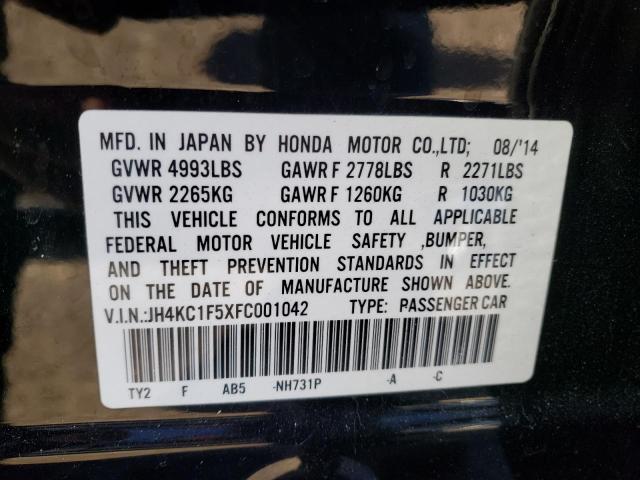 2015 ACURA RLX TECH JH4KC1F5XFC001042