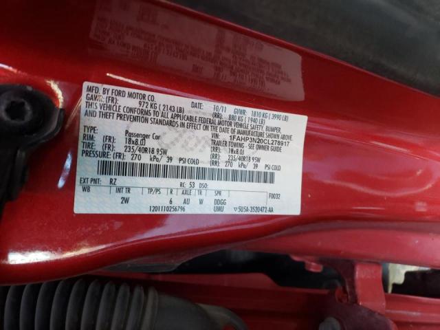 2012 FORD FOCUS TITA 1FAHP3N20CL278917