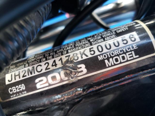 2008 HONDA CB250 JH2MC24178K500056