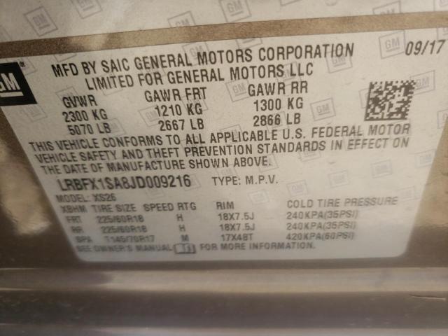 2018 BUICK ENVISION E LRBFX1SA8JD009216