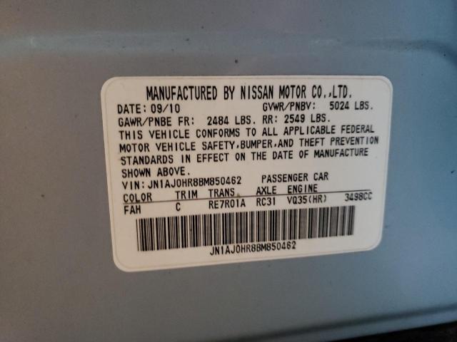 2011 INFINITI EX35 JN1AJ0HR8BM850462