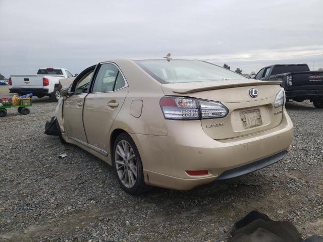 2010 LEXUS HS 250H JTHBB1BA8A2022234