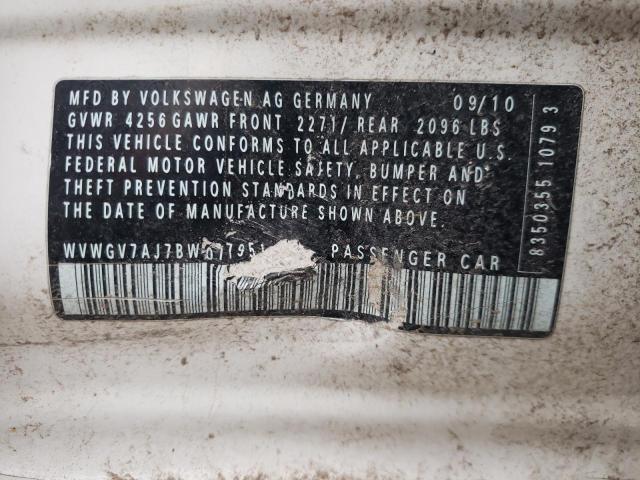 2011 VOLKSWAGEN GTI - WVWGV7AJ7BW077951