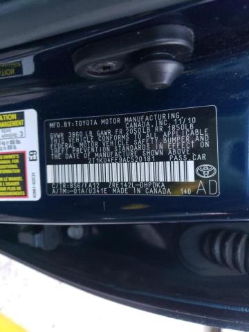 2010 TOYOTA COROLLA MA 2T1KU4EE9AC520181
