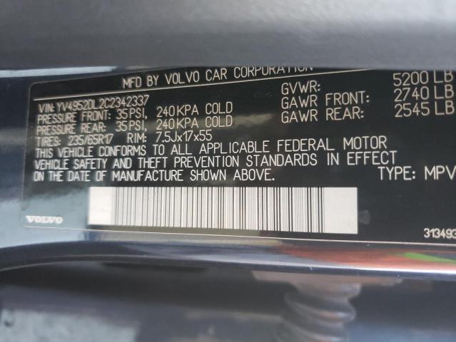 2012 VOLVO XC60 3.2 YV4952DL2C2342337