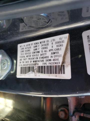 2012 ACURA TSX JH4CU2F42CC008058