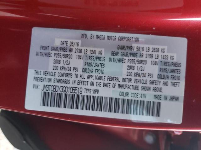 2016 MAZDA CX-9 GRAND - JM3TCBDY3G0105519