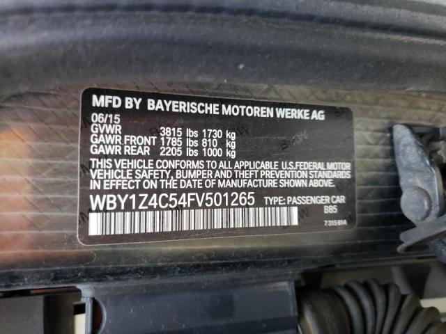 2015 BMW I3 REX WBY1Z4C54FV501265