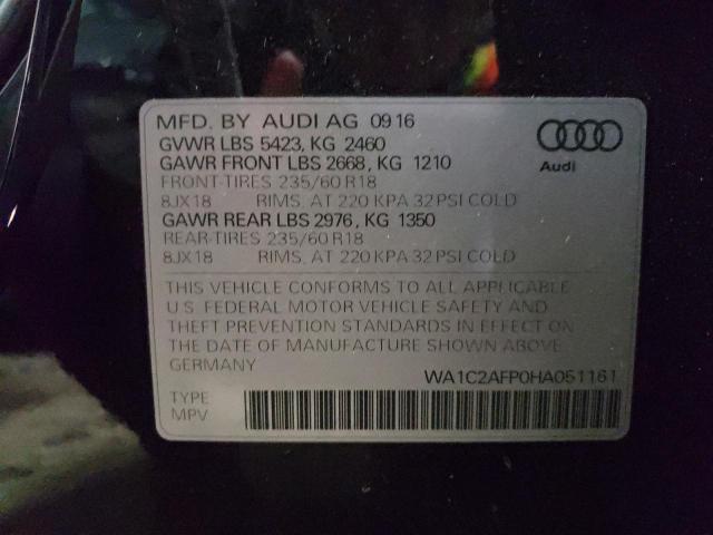 2017 AUDI Q5 WA1C2AFP0HA051161