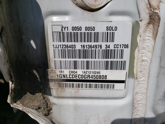 2016 CHEVROLET TAHOE POLI 1GNLCDEC0GR450808
