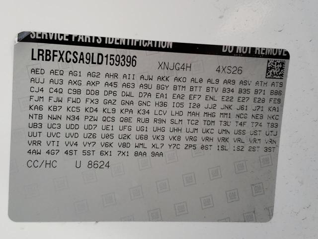 2020 BUICK ENVISION E LRBFXCSA9LD159396