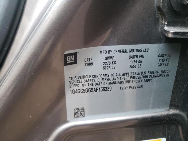 1G4GC5GG5AF156339 Buick Lacrosse C 2010. Фото: 9