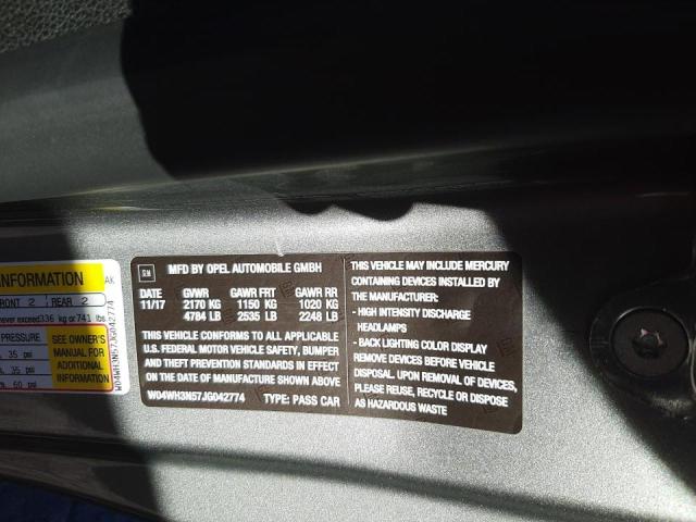 2018 BUICK CASCADA PR W04WH3N57JG042774