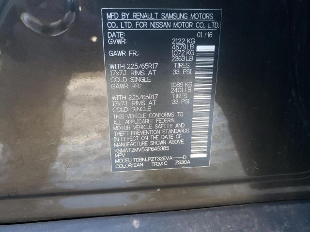 2016 NISSAN ROGUE S - KNMAT2MV5GP645385