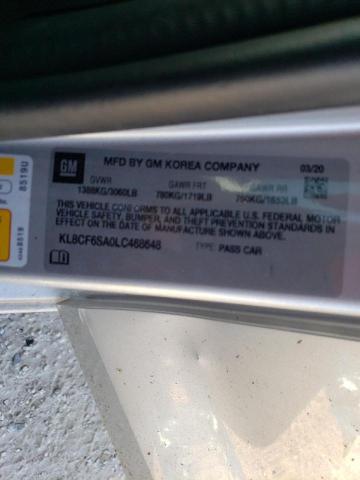 2020 CHEVROLET SPARK 2LT KL8CF6SA0LC468648
