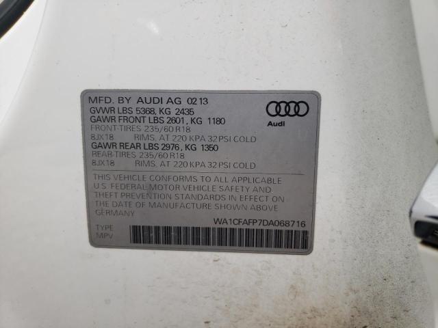 VIN WA1CFAFP7DA068716 2013 Audi Q5, Premium no.10