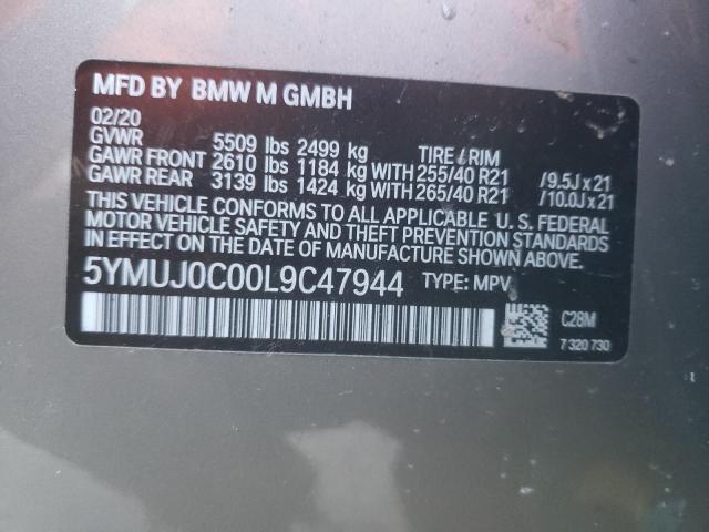 2020 BMW X4 M COMPE 5YMUJ0C00L9C47944