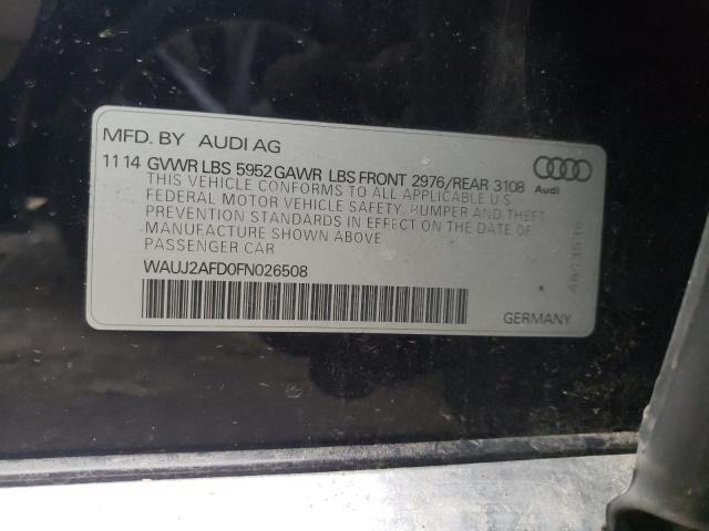 2015 AUDI A8 QUATTRO WAUJ2AFD0FN026508