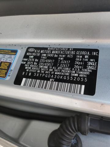 5XYPGDA30KG552055 Kia Sorento L 2019. Фото: 9