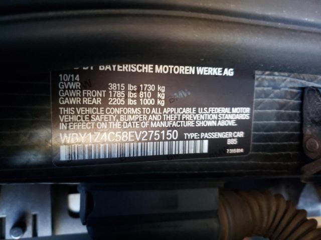 2014 BMW I3 REX WBY1Z4C58EV275150