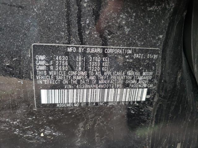 2021 SUBARU LEGACY SPO 4S3BWAH64M3013165