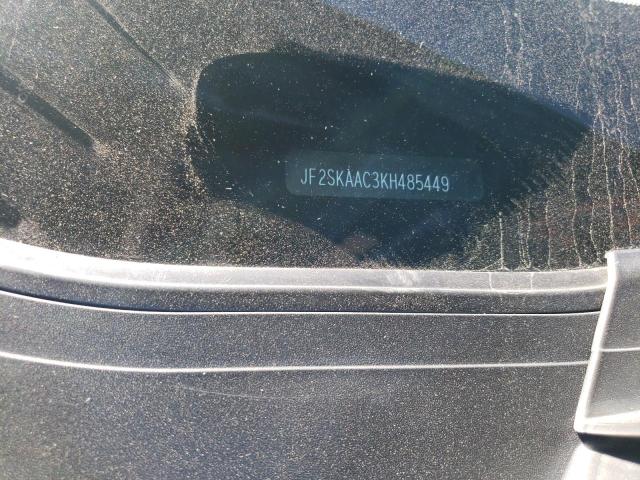 2019 SUBARU FORESTER JF2SKAAC3KH485449