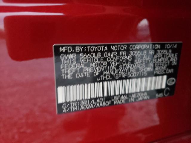 2015 LEXUS LS 460L JTHDL1EF9F5007115
