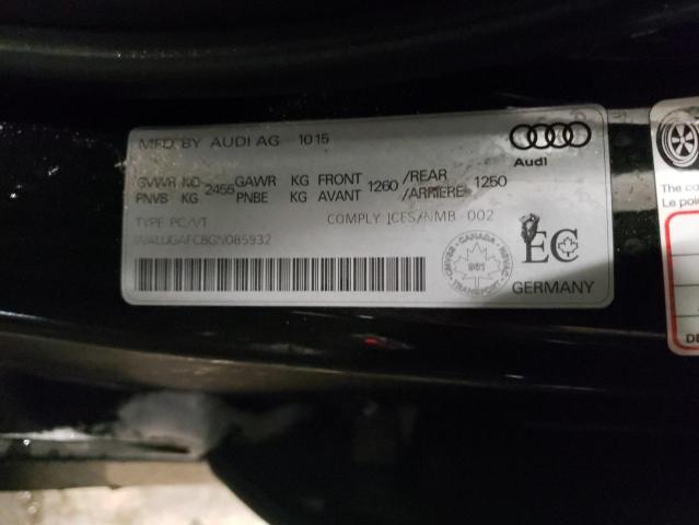 2016 AUDI A6 QUATTRO WAUJGAFC8GN085932